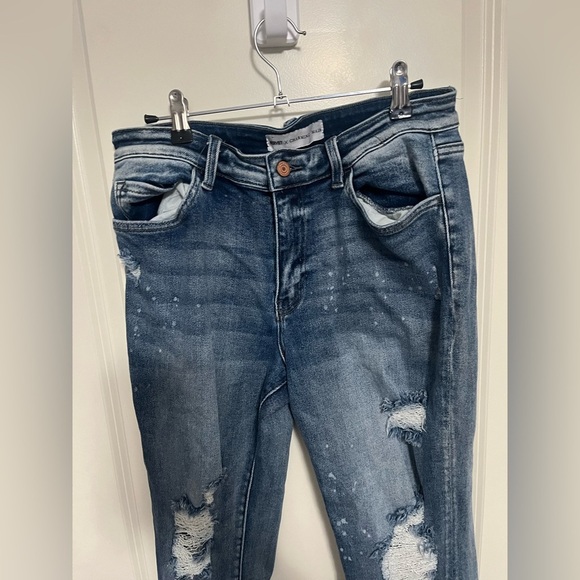 Vervet Favorite Bleach Splatter Distressed Boyfriend Jeans Size 30 - Picture 6 of 12